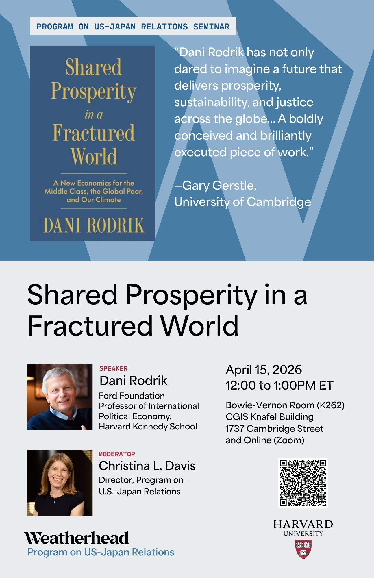 Shared Prosperity in a Fractured World: A New Economics for the